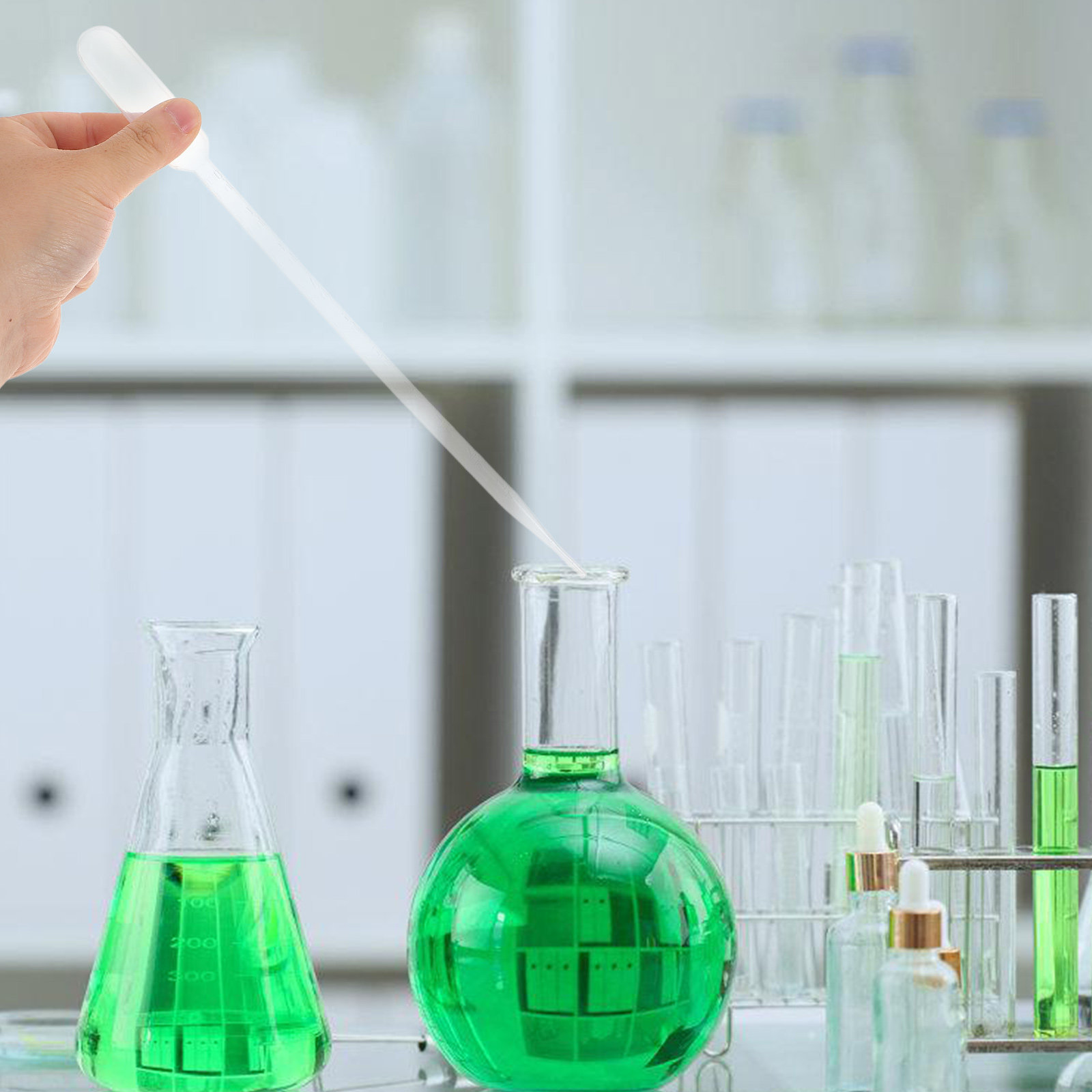 Essential Oils - 100 pipettes de transfert en plastique,